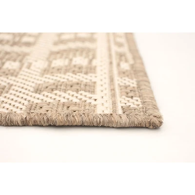 Rattan Look Burburry Taupe-Champagne Rug
