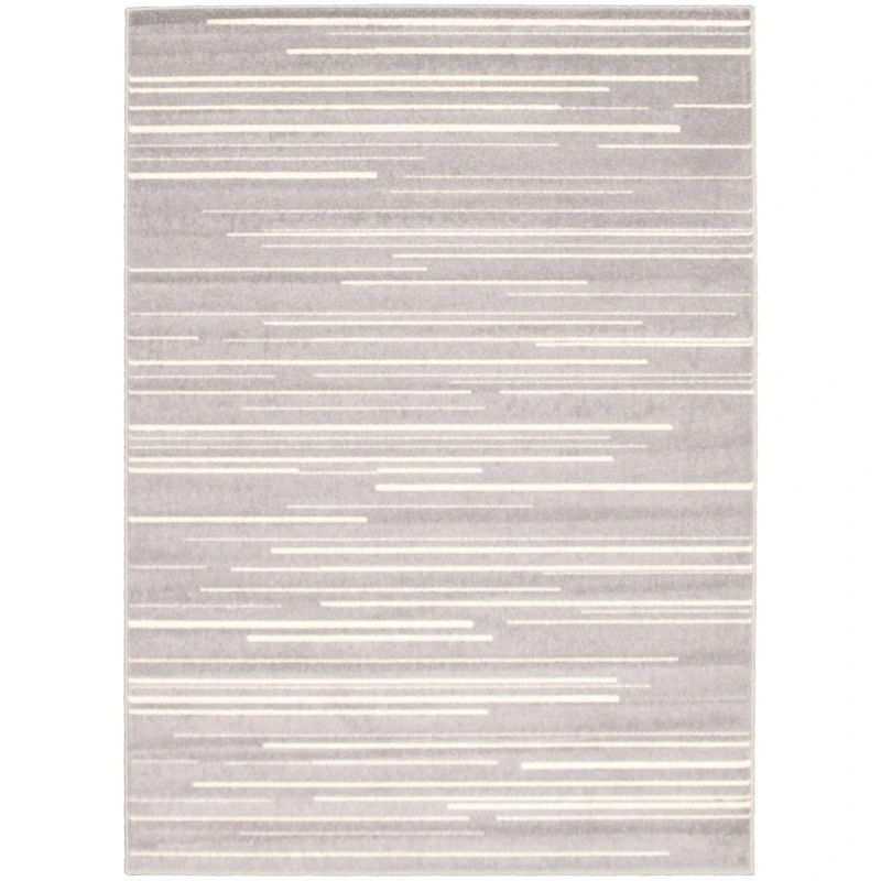 Linear Silver-Cream Rug