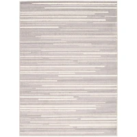 Linear Silver-Cream Rug