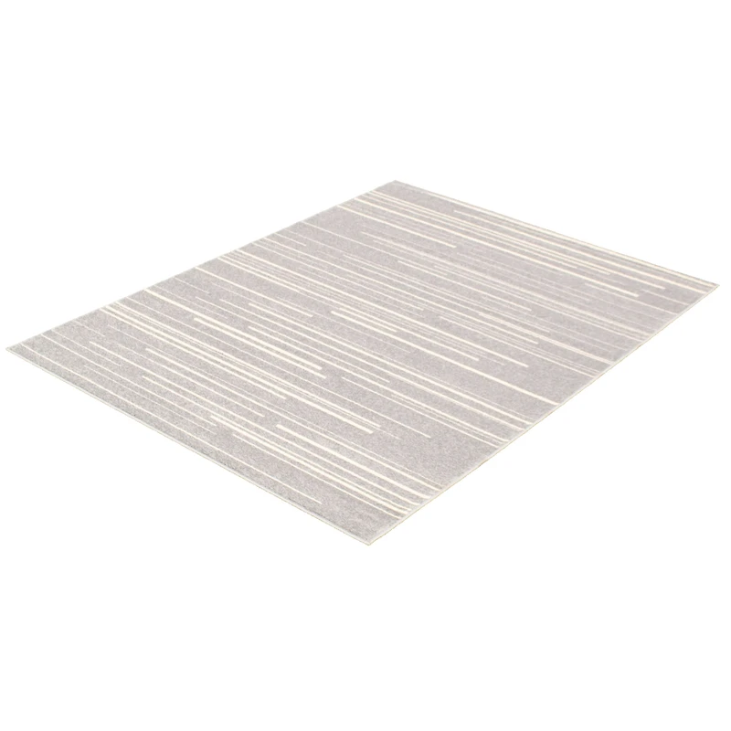 Linear Silver-Cream Rug
