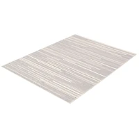 Linear Silver-Cream Rug