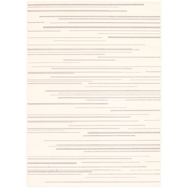 Linear Cream-Silver Rug