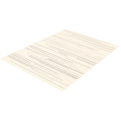 Linear Cream-Silver Rug