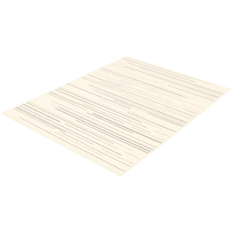 Linear Cream-Silver Rug
