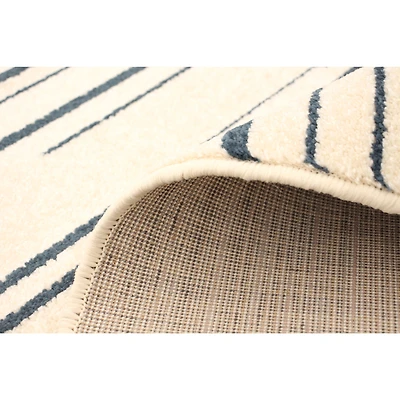 Linear Cream-Grey Rug