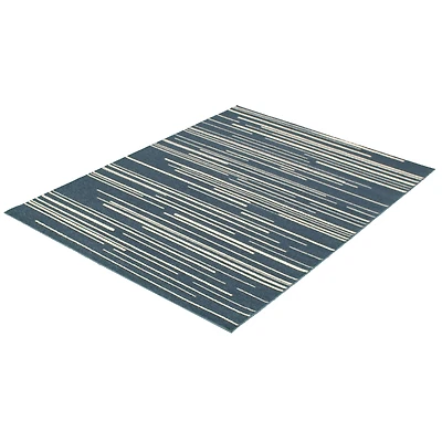 Tapis Linear gris-crème