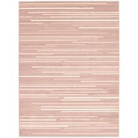 Linear Pink-Cream Rug