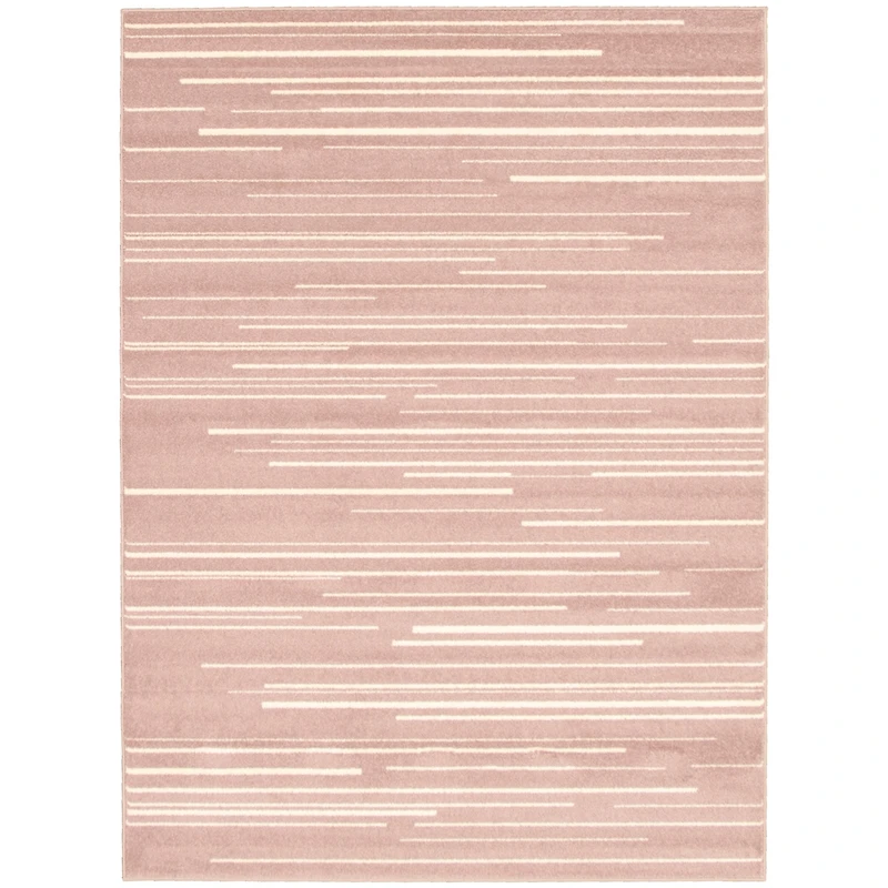Linear Pink-Cream Rug