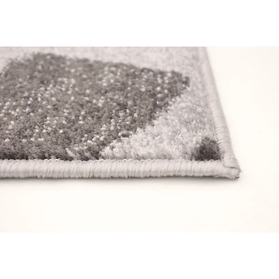 Feuilles Silver-Anthracite Rug