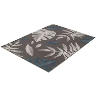 Feuilles Anthracite-Grey Rug