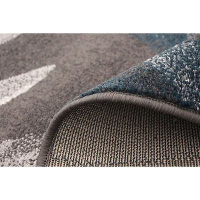 Tapis Feuilles Anthracite-gris