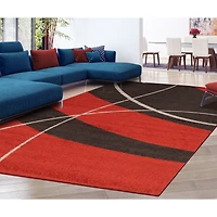 Convex Red Rug