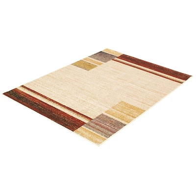 Modern Gabbeh Ivory/Red Rug