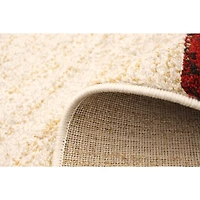 Modern Gabbeh Ivory/Red Rug
