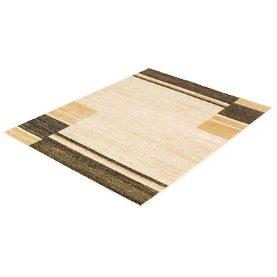 Modern Gabbeh Ivory/Brown Rug