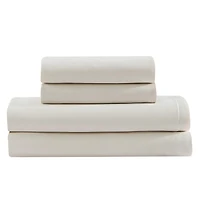Pearl Edge Sateen T300 Sheet Set by Calvin Klein