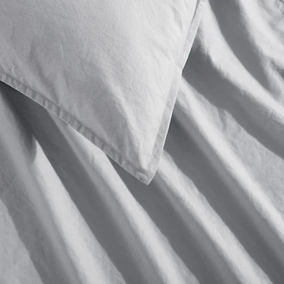 Washed Percale Cotton Duvet Cover Set by Calvin Klein