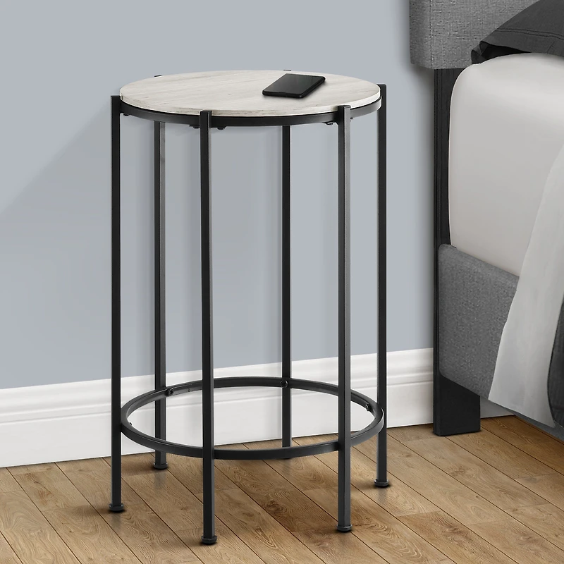 Roslyn Accent Table - Washed Oak