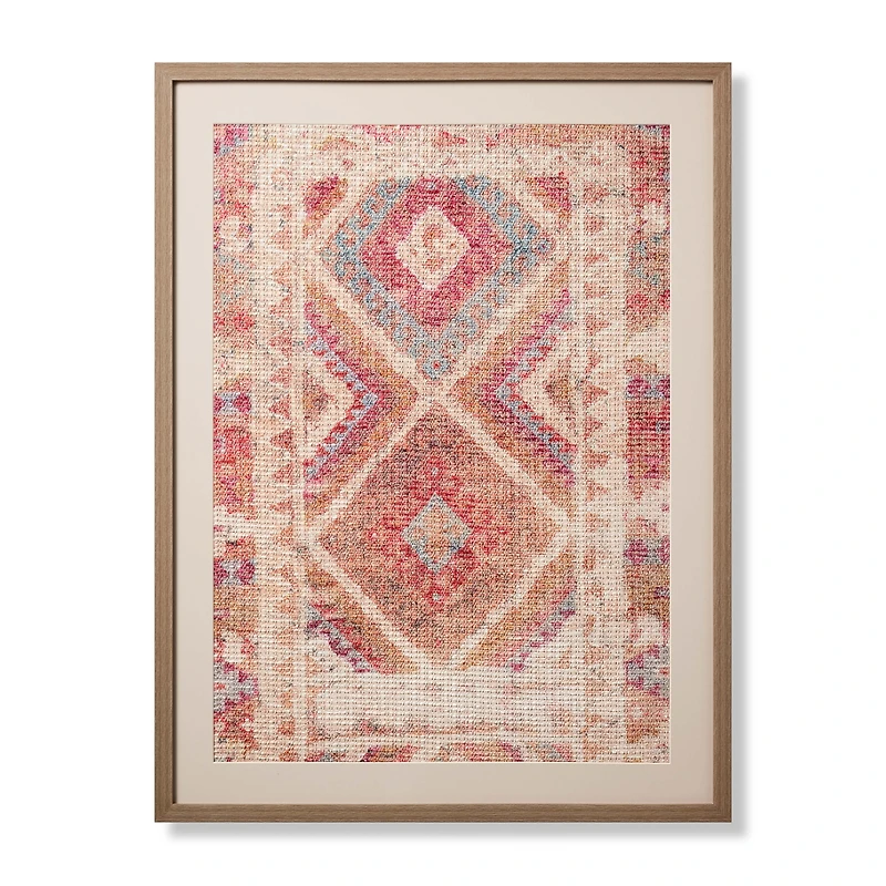 Loloi Garnet Blue and Pink 3'4 " x 2'6 " Wall Art