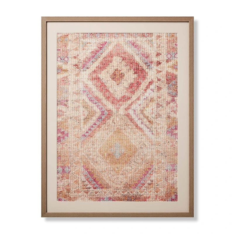 Loloi Jasper Pink and Yellow 3'4 " x 2'6 " Wall Art