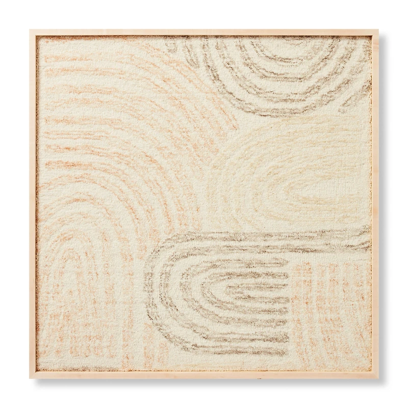 Loloi Rock Garden Grey and Multi 3'4 " x 3'4 " Wall Art