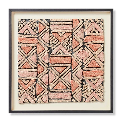 Loloi Shoowa Blue and Pink 2'4 " x 2'4 " Wall Art