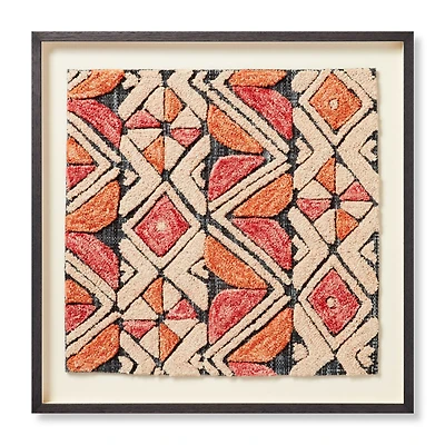 Loloi Kojo Blue and Orange 2'4 " x 2'4 " Wall Art