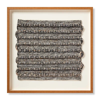 Loloi Meander Grey and Ivory 2'4 " x 2'4 " Wall Art