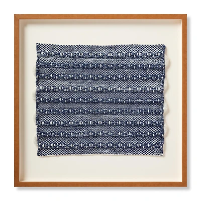 Loloi Ramble Blue and Ivory 2'4 " x 2'4 " Wall Art