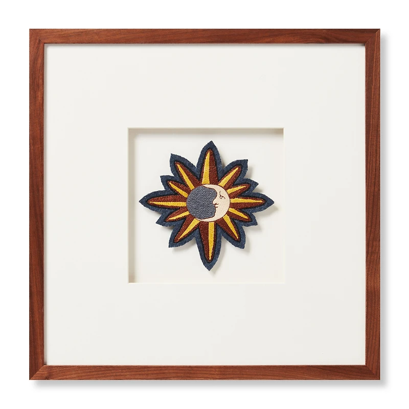 Loloi Mystic Patch Blue and Brown 1'4 " x 1'4 " Wall Art
