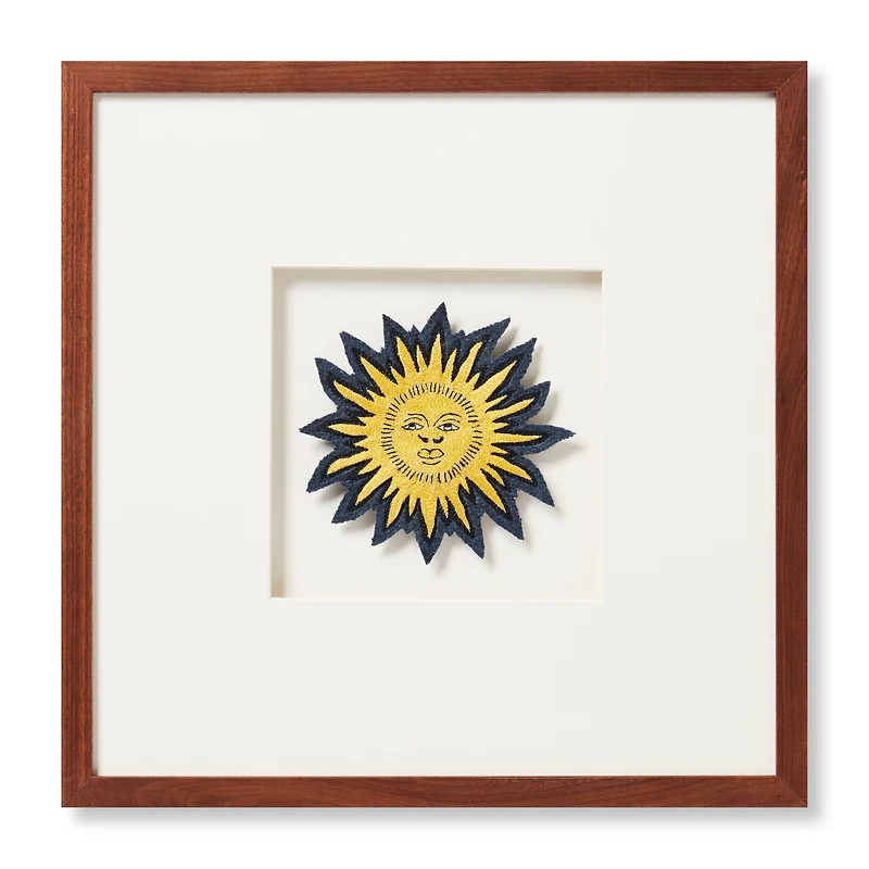 Art mural Beams Patch Jaune de 1 pi 4 po x 1 pi 4 po par Loloi - Jaune et Beige
