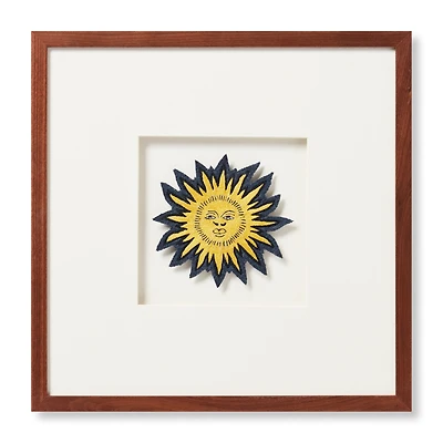 Loloi Beams Patch Yellow and Beige 1'4 " x 1'4 " Wall Art