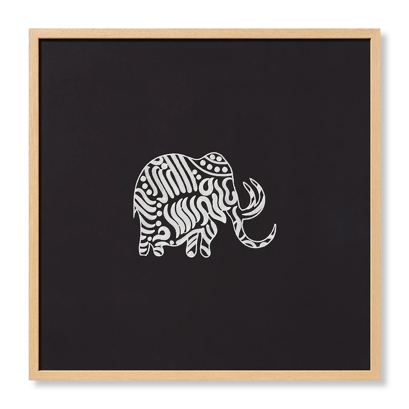Loloi Giwa Black and Ivory 2'4 " x 2'4 " Wall Art
