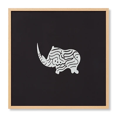 Loloi Kifaru Black and Ivory 2'4 " x 2'4 " Wall Art