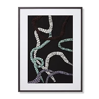 Loloi Streaming Black and Blue 2'6 " x 3'4 " Wall Art
