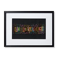 Loloi Live, Love, Laugh Black and Multi 2'5 " x 1'9 " Wall Art