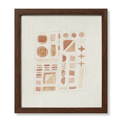 Loloi Sedac Ivory and Rust 1'8 " x 1'8 " Wall Art