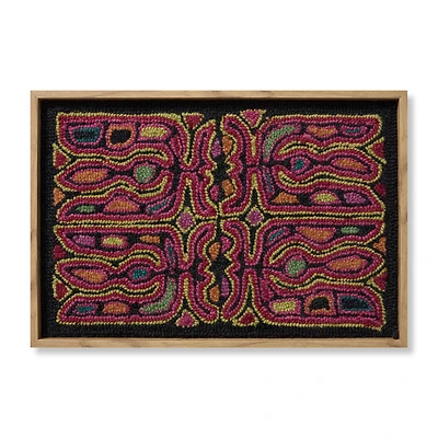 Loloi Cattleya Multi and Black 2'2 " x 1'6 " Wall Art