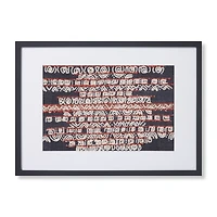 Loloi Rainforest Blue and Rust 2'5 " x 1'9 " Wall Art