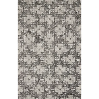 Tapis Ehren Charbon / Fog par Loloi