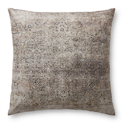 Loloi Natural and Ivory Rye Cushion