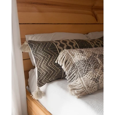 Loloi Alora Grey and Multi Cushion