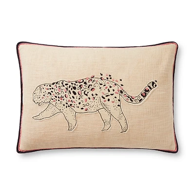 Loloi Roman Ivory and Black Cushion