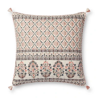 Loloi Farren Pink and Multi Cushion