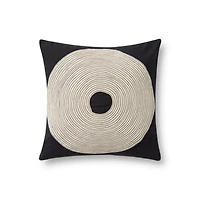 Loloi Ander Black and Natural Cushion
