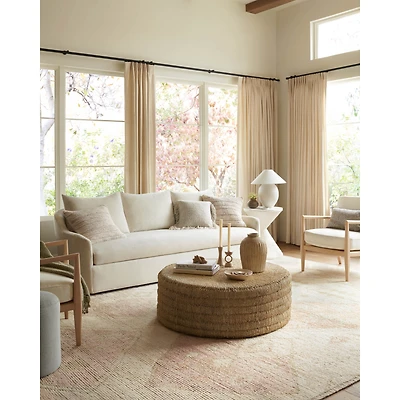 Coussin Kaia par Loloi - Naturel