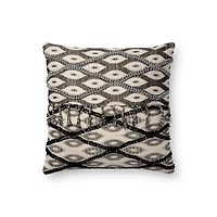 Loloi Avalon Black and White Cushion