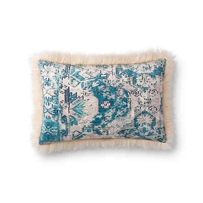 Loloi Torin Multi and Ivory Cushion