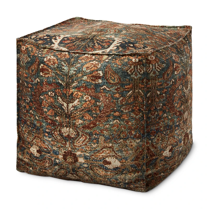 Loloi Brookie Spice and Multi Pouf