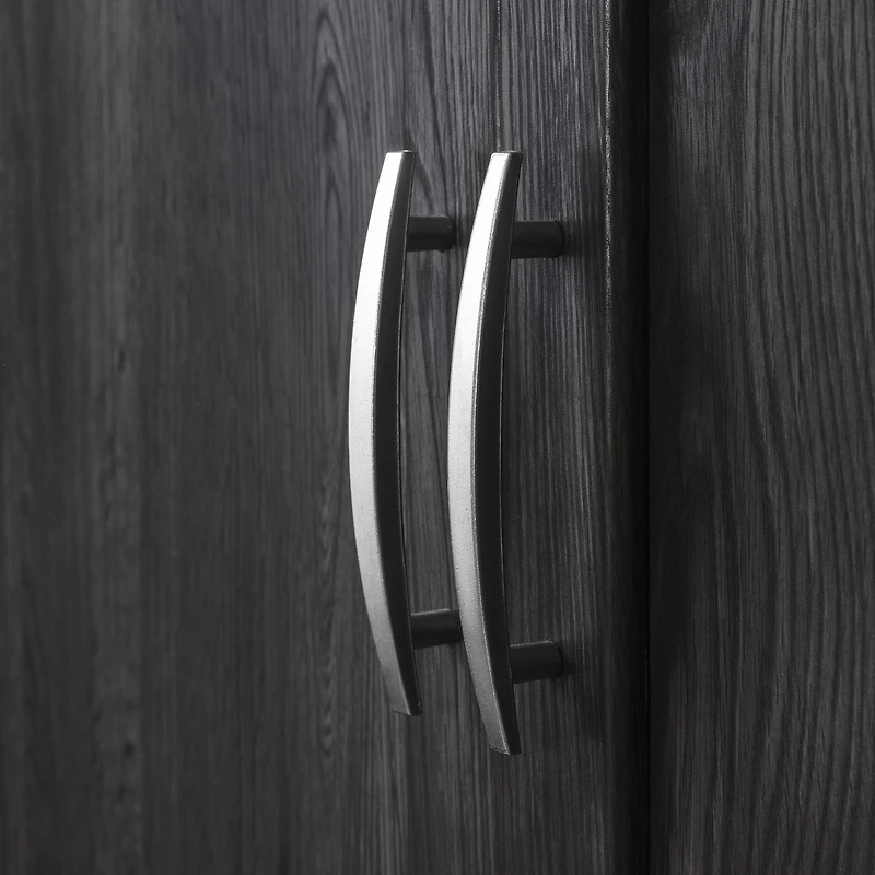 Acapella Wardrobe Armoire Grey Oak by South Shore Furniture